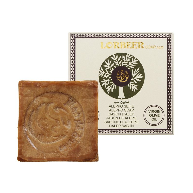 敘利亞洛貝爾阿勒坡窖藏手工淨膚洗髮古皂15%月桂油135g - 肥皂/手工皂 - 其他材質 咖啡色