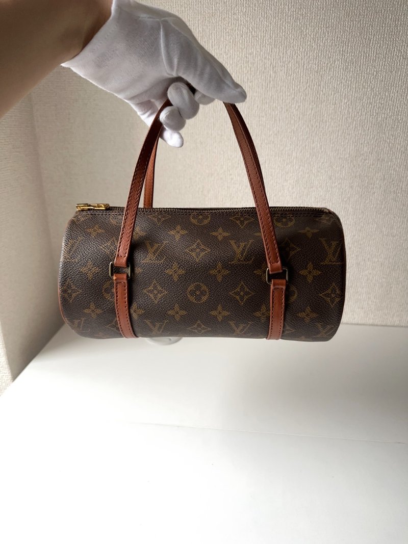 中古包 LV路易威登 老花紅皮水桶包 - 手提包/手提袋 - 其他材質 咖啡色