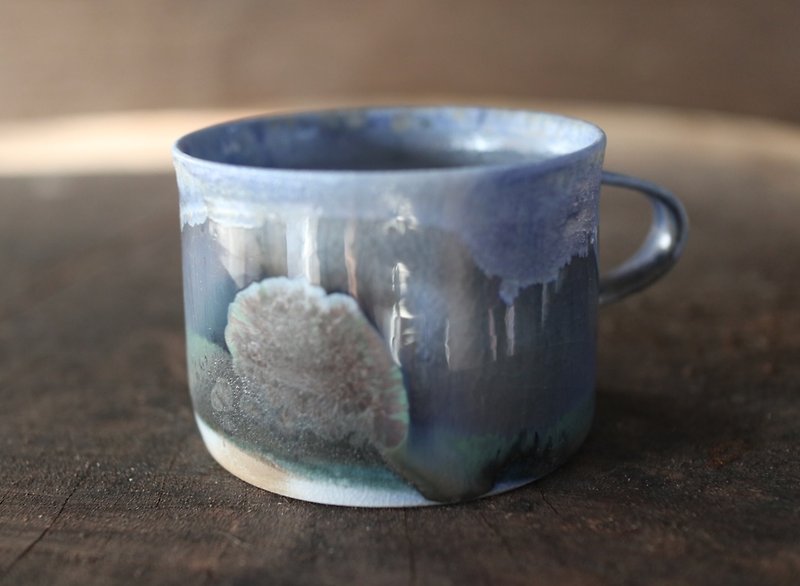 Galaxy Meditation Coffee Mug - Mugs - Porcelain Blue