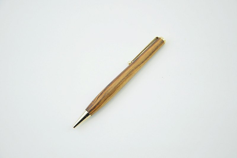 【ログボールペン-カイノキ】 - 油性・ゲルインクボールペン - 木製 ブラウン