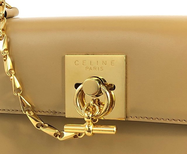 CELINE オールドセリーヌ ガンチーニ金具 バケツ型 ハンドバッグ レザー CELINE オールドセリーヌ ガンチーニ金具 バケツ型 ハンドバッグ