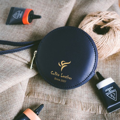寇比手工皮件 Colbie Leather 真皮手提拉鍊圓形零錢包 黑/咖/灰/棕/藍 X0049