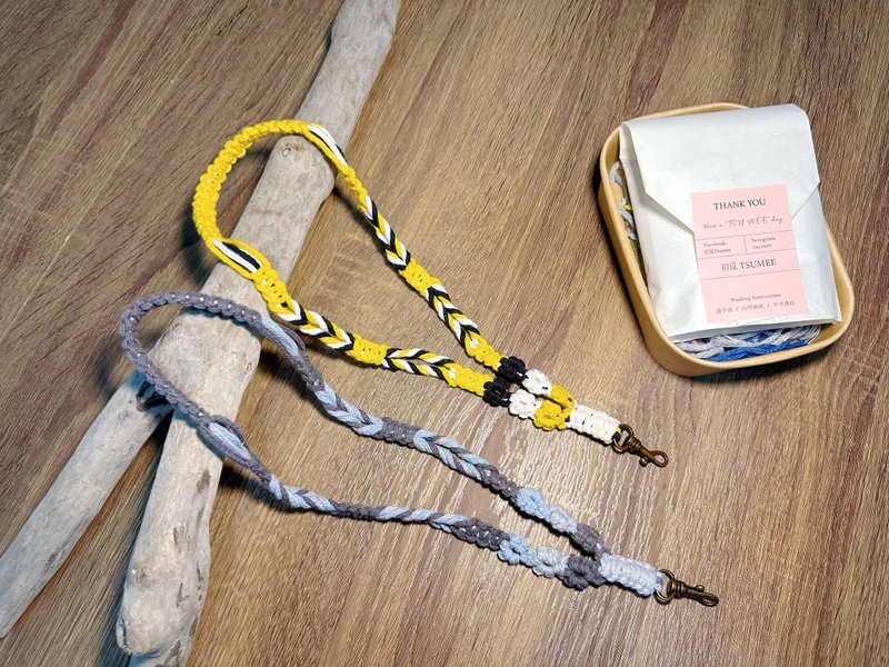 現貨No.29/ 好好生活 掛脖式手機繩 手機背帶 手機繩 證件帶 - 手機掛繩/背帶 - 棉．麻 卡其色