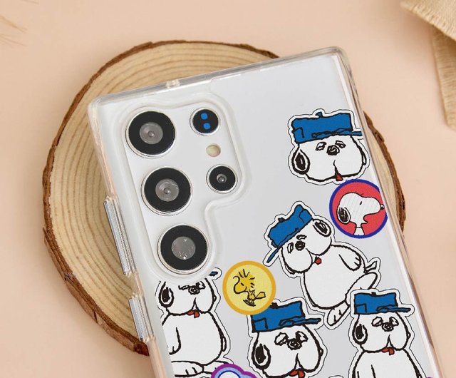 SNOOPY スヌーピー オラフ ステッカー 落下防止 透明 SAMSUNG