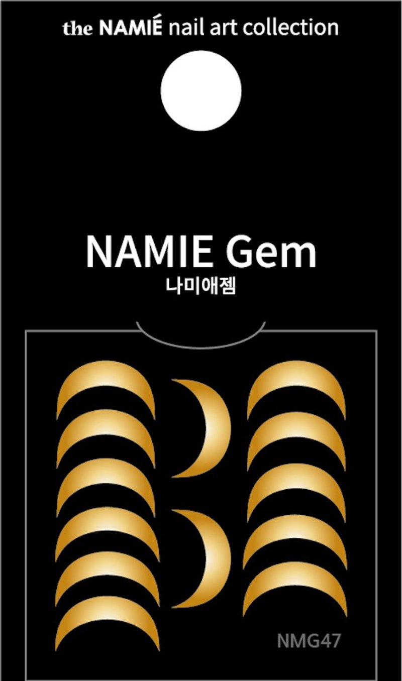【專業用】NAMIE Gem 美甲裝飾藝術貼紙 Normal Metallic 47 - 指甲油/指甲貼 - 紙 金色