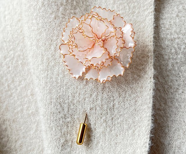 Carnation brooch hot sale