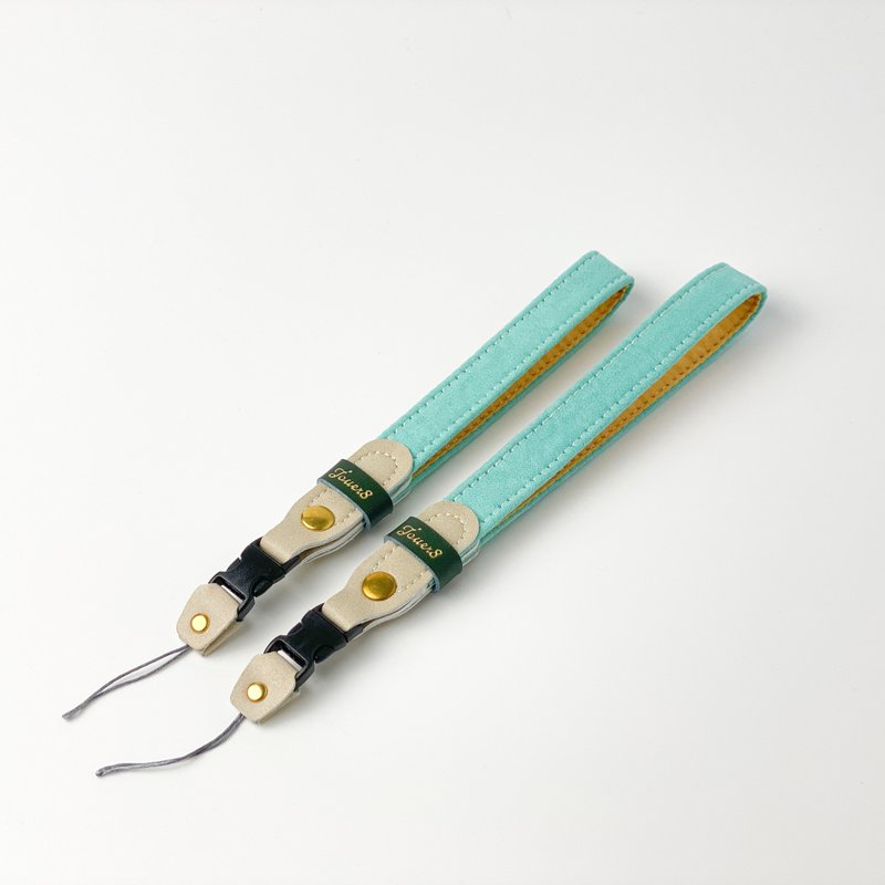 手腕帶 快扣調整薄荷溫柔麂皮布清新活潑 設計館 Jouer8 Camera Accessories 掛繩,吊繩 Pinkoi