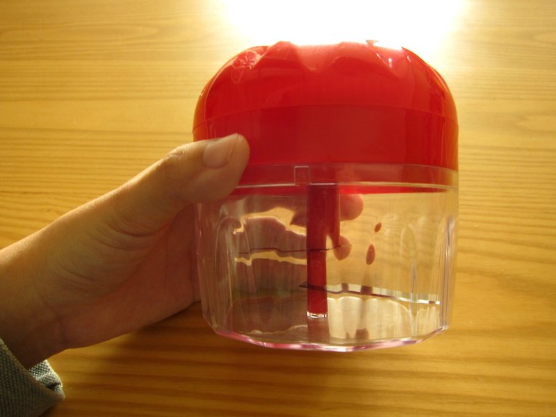 北歐紅色塑料透明自轉碎粒機 - 廚具 - 塑膠 紅色