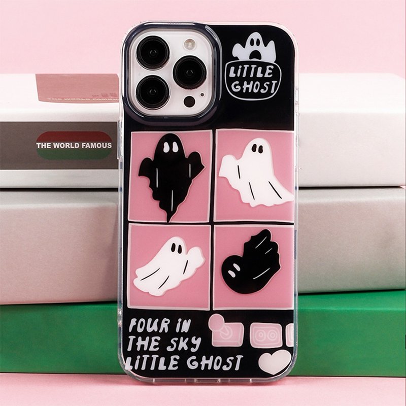 Ghost Face Photo Album Little Ghost iPhone Case - เคส/ซองมือถือ - วัสดุอื่นๆ 