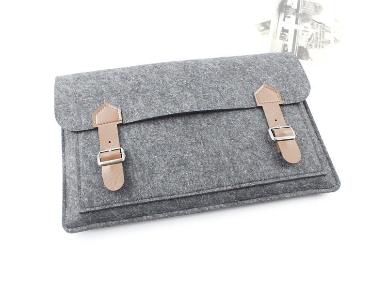 Customizable computer protective cover felt cover laptop bag computer bag iPad Pro plus keyboard 047 - Tablet & Laptop Cases - Other Materials 