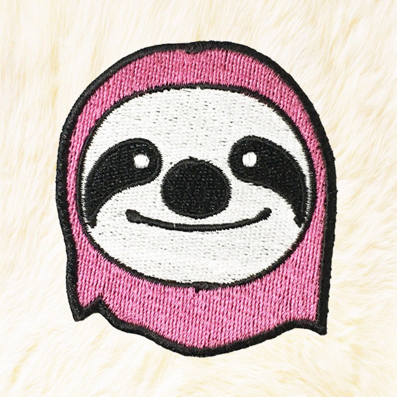 Pink Sloth Iron on Patch Buy 3 Get 1 Free - 編織/刺繡/羊毛氈/縫紉 - 繡線 粉紅色