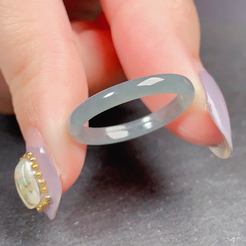 瓔珞珠寶盒 E.L.Jewelry Box 【求‧緣】冰藍水翡翠戒指戒圈 | 國際12圍 | 天然翡翠A貨 | 送禮