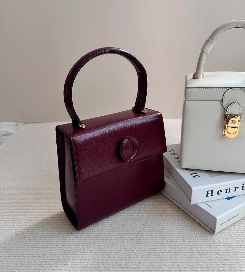 中古包 Cartier卡地亞 迷你尺寸 Kelly凱莉包 - 手提包/手提袋 - 真皮 紅色