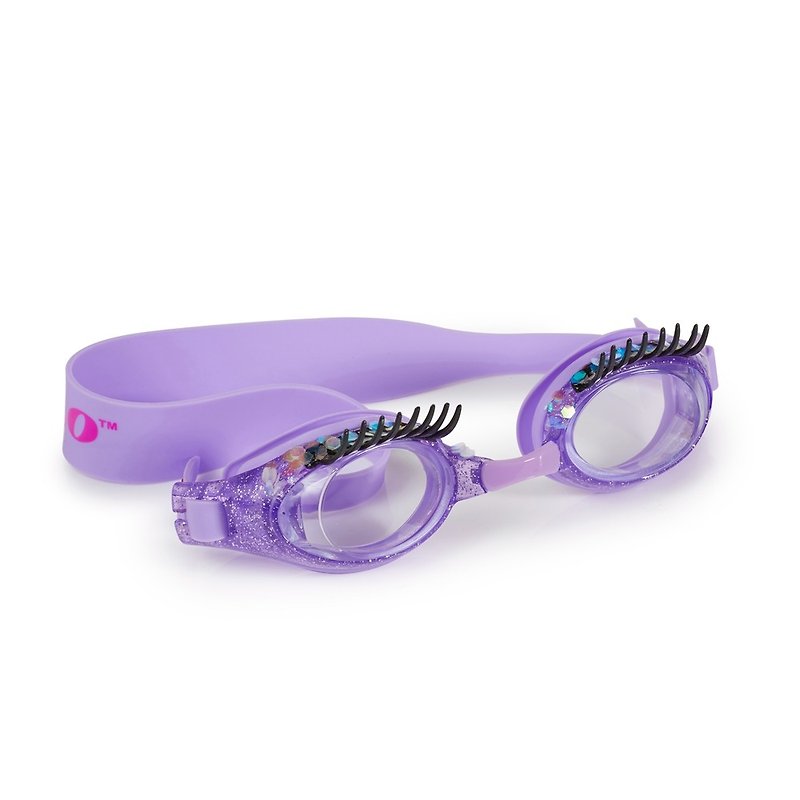 American Bling2o Children's Swim Goggles with Curved Eyelashes-Purple - Swimsuits & Swimming Accessories - Plastic Purple