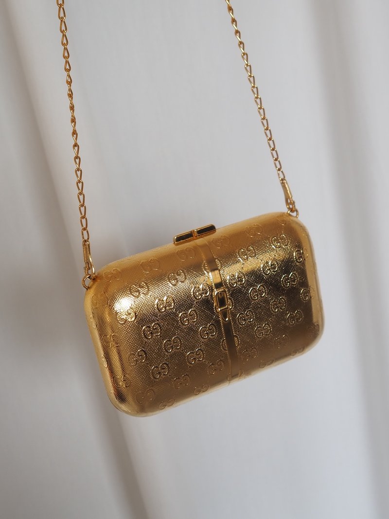 GUCCI GG Metal Bag グッチ GG メタル バッグ ヴィンテージ - 側背包/斜背包 - 其他金屬 金色