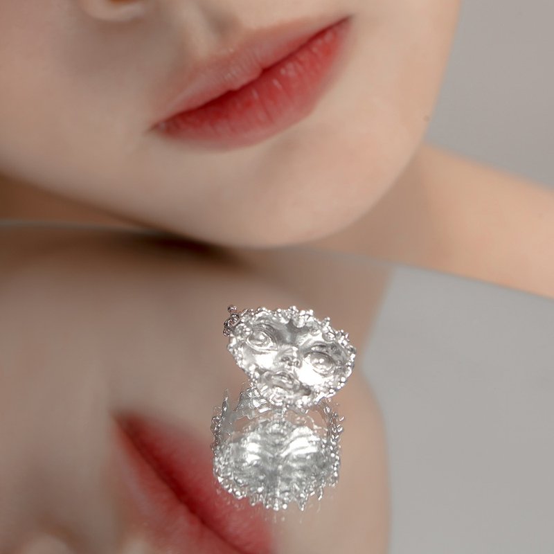 Mystery Face Sterling Silver Ring - แหวนทั่วไป - เงินแท้ 