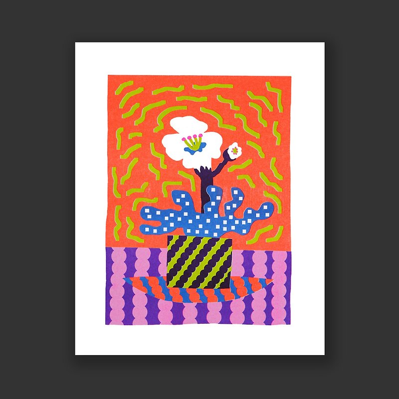 Inkchacha 花卉藝術畫 植物版畫 復古印刷 - 海報/掛畫/掛布 - 紙 多色