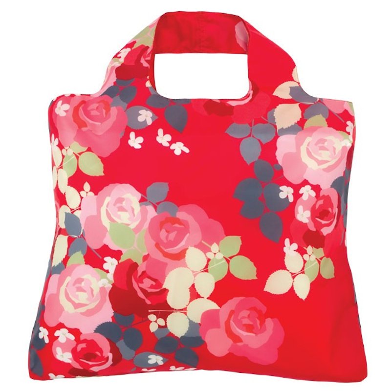 ENVIROSAXオーストラリア折りたたみショッピングバッグ|咲くバラ - ショルダーバッグ - ポリエステル 多色