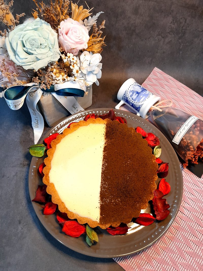 【疑似チョコ】アールグレイ ミルクティー チーズタワー 6インチ - ケーキ・デザート - その他の素材 