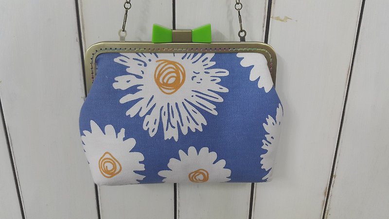 Sunward Skew / Koujin Package 【CB171201】 - Messenger Bags & Sling Bags - Cotton & Hemp Blue