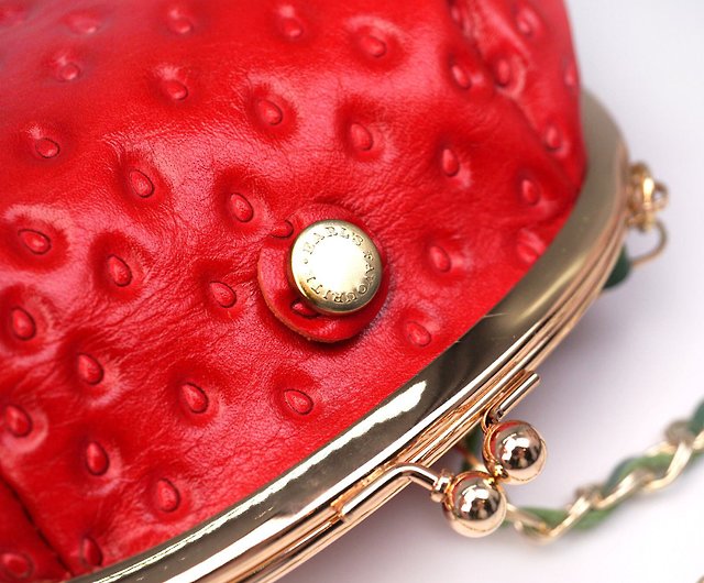Strawberry bag shoulder bag made of genuine leather - Shop EARL'S FAVOURITE  Messenger Bags & Sling Bags - Pinkoi