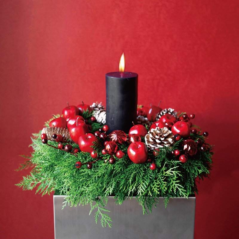 [Limited Offer] Christmas Advent Wreath - Handmade - Plants - Plants & Flowers Green