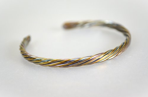 Chihayaさま 専用 バングルとリング Titanium bangle・SEVEN・チタンワイヤーバングル・A・内径