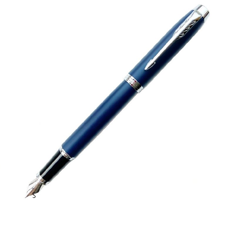 PARKER 新經典系列 鋼筆 寶藍白夾 - 鋼筆 - 其他金屬 藍色