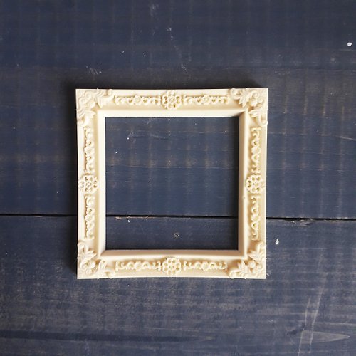 BlueIsland Miniature square frame, Ornate onlay trim supplies, Dollhouse decor 70*70 mm