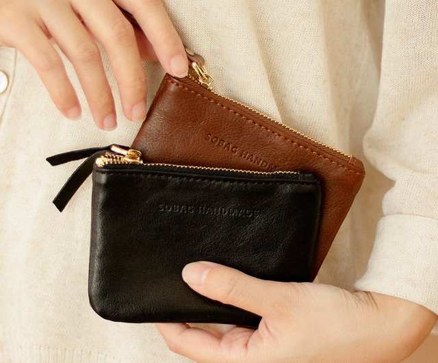 Zip up coin online purse