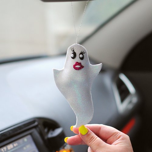 CustomSimilarDolls Halloween ghost car mirror decor. Car ornaments ghost figurine. Car decorations