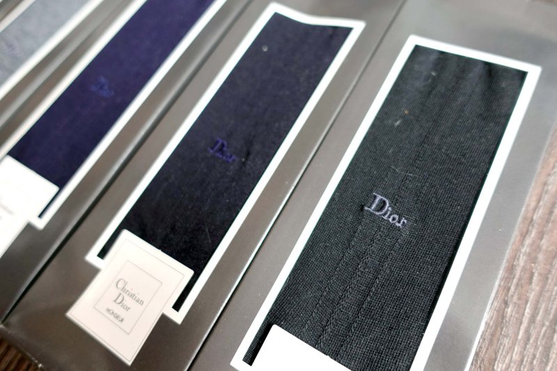 法國品牌Christian Dior Homme 多色男仕西裝襪子高級紳 - 紳士襪 - 棉．麻 多色