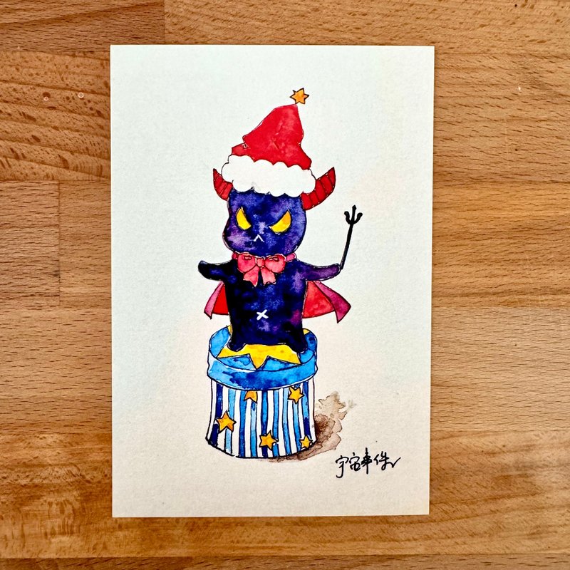 聖誕小惡魔露西明信片 - 卡片/明信片 - 紙 