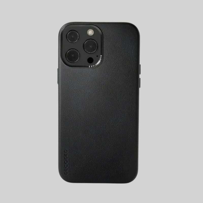DECODED | iPhone 13 皮革系列手機殼 - 深黑 - 手機殼/手機套 - 真皮 黑色