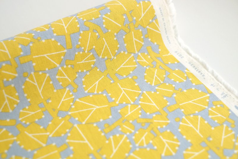 Cotton fabric Thick morning soup Yellow Width 110x50cm - Knitting, Embroidery, Felted Wool & Sewing - Cotton & Hemp Yellow