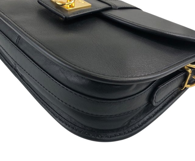 日本直送 名牌中古包 】CELINE セリーヌ ショルダーバッグ ブラック