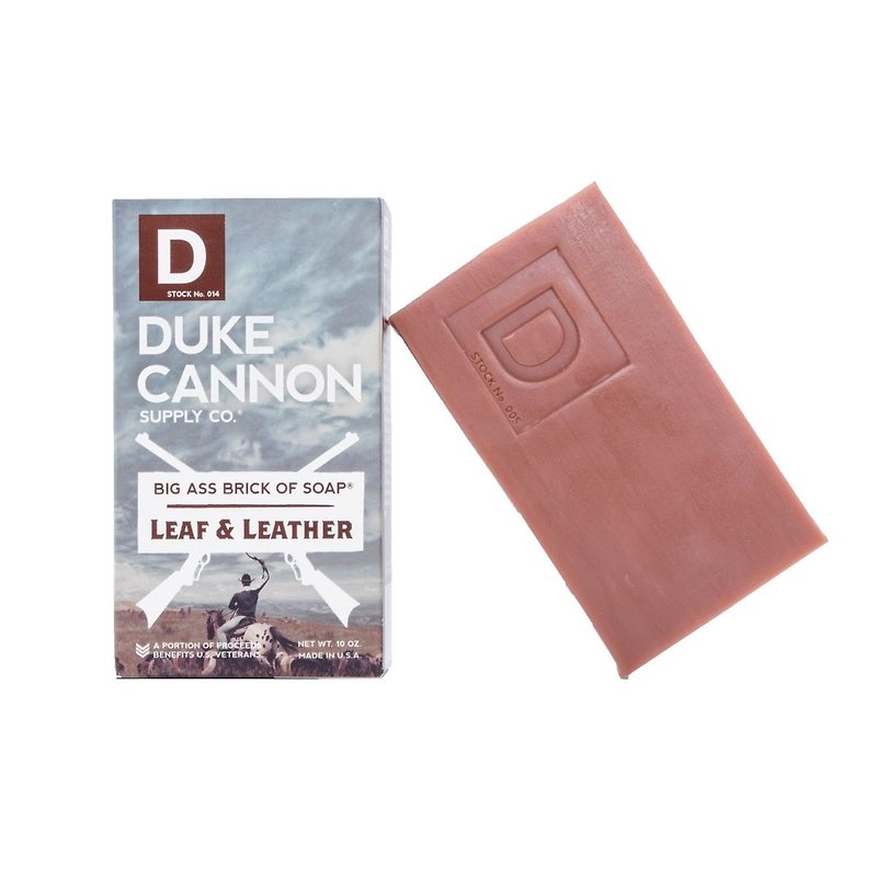 Duke Cannon BIG ASS Tobacco Leather Big Soap - สบู่ - พืช/ดอกไม้ 