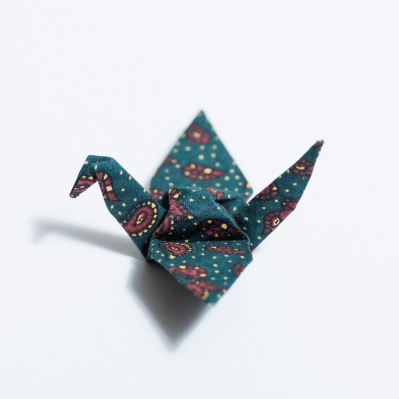 \CRANE CRANE/ origami brooch_Amoeba Squadron - Brooches - Other Materials Green