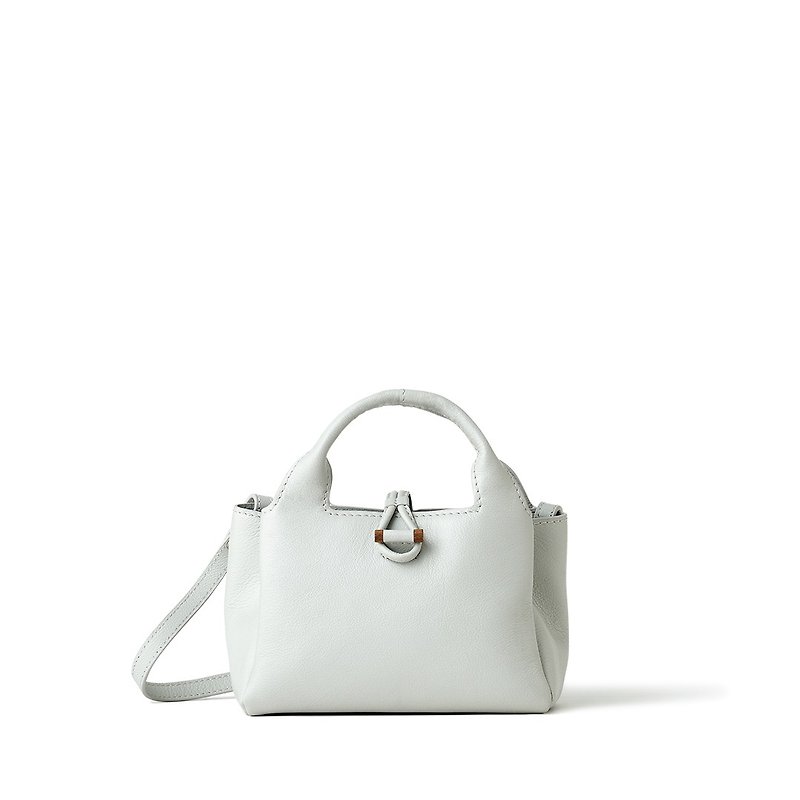 Sou Dual Purpose Tote - Elegant White - Messenger Bags & Sling Bags - Genuine Leather White