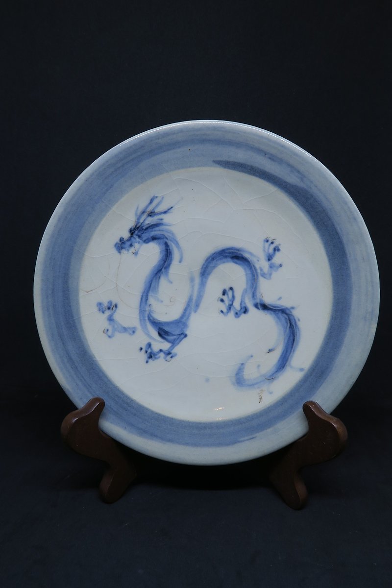 宋さん [遠い昔 - 龍の皿] - 皿・プレート - 陶器 