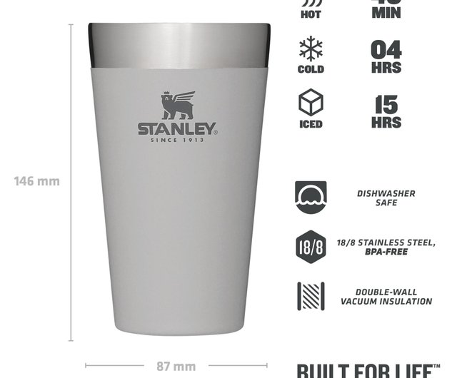 STANLEY Classic Series IceFlow Portable Straw Cup 0.88L / Obsidian