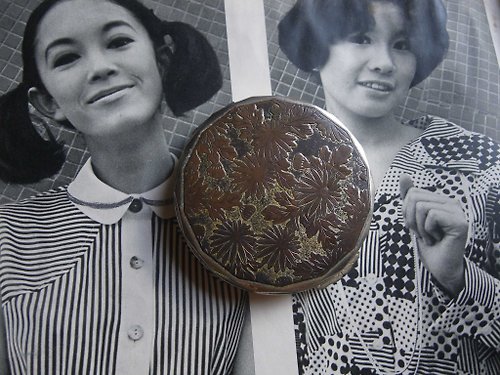 老時光OLD-TIME Vintage & Classic & Deco 【老時光 OLD-TIME】早期日本隨身鏡