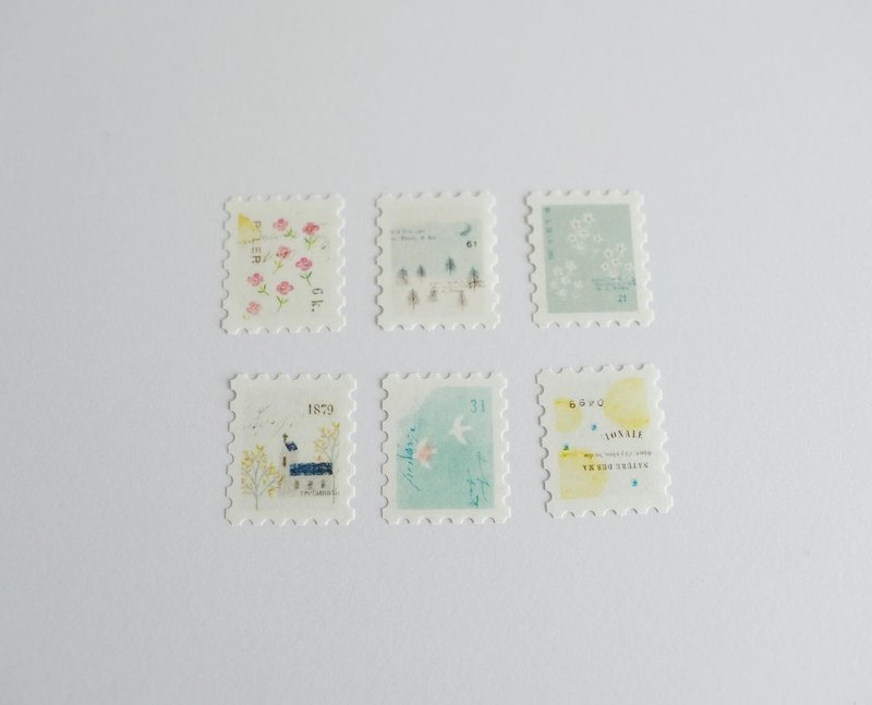 YOHAKU Styling Sticker F-015 Handbook Material Handmade Japanese Stationery - Stickers - Paper 