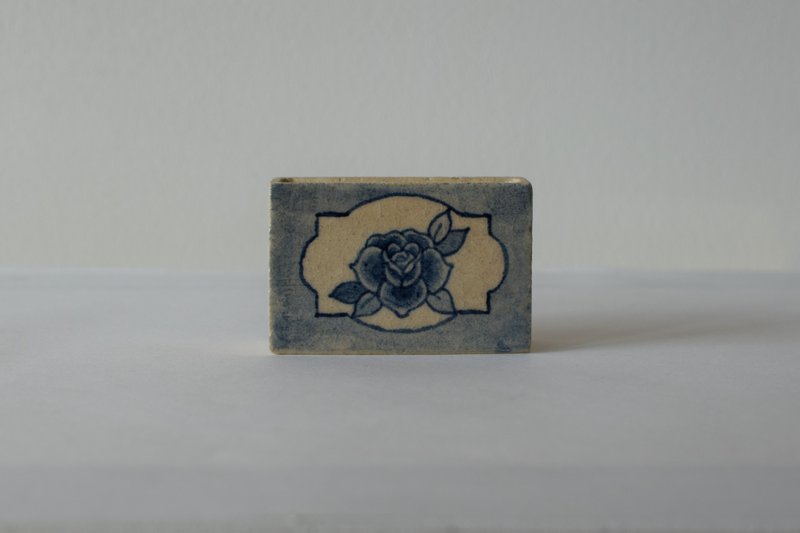 Ceramic match holder Rose - Fragrances - Pottery 