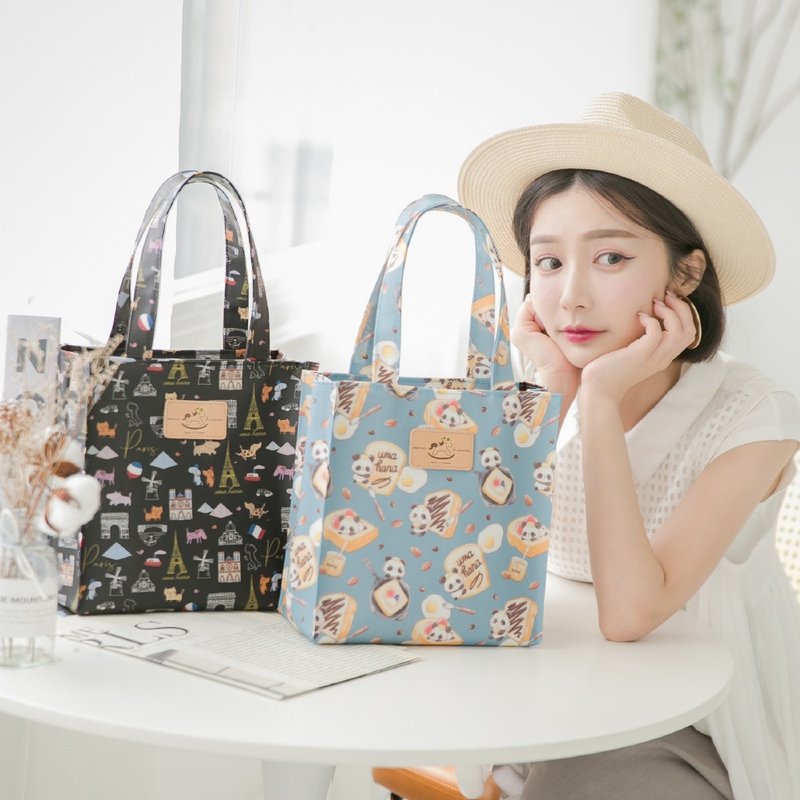 [Fantasia London-Small square bag] Made in Taiwan, lightweight waterproof lunch bag/outing bag/small square bag - Handbags & Totes - Waterproof Material 