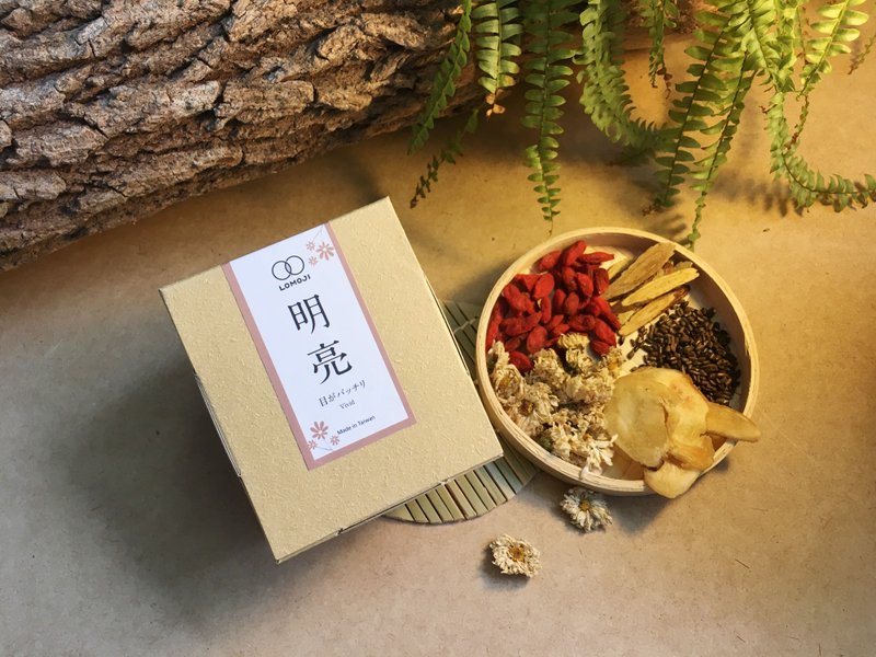 三盒團購 養眼【明亮茶30日】菊花 枸杞 玉竹 決明子 甘草 樂木集 - 茶葉/茶包/水果茶 - 新鮮食材 黃色