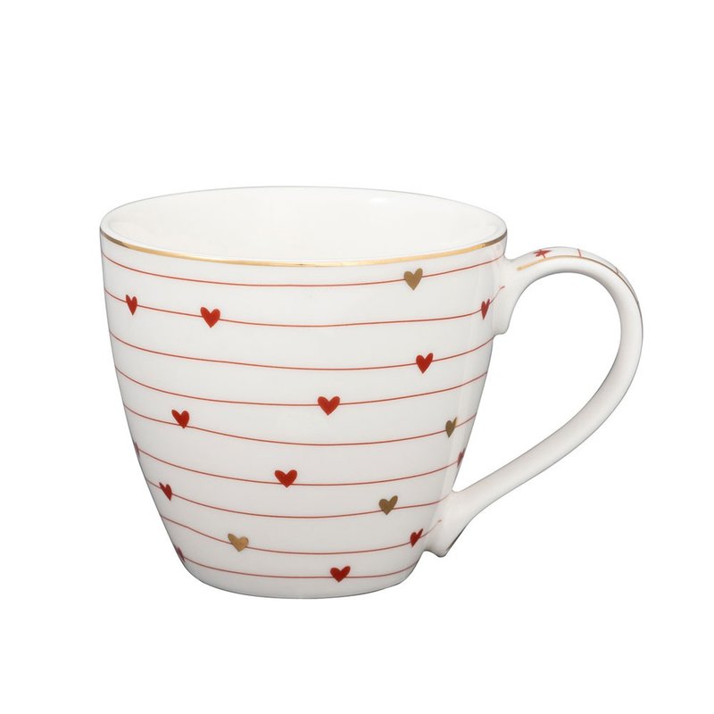 [New Product] Danish GreenGate Grace white mug - Mugs - Pottery White