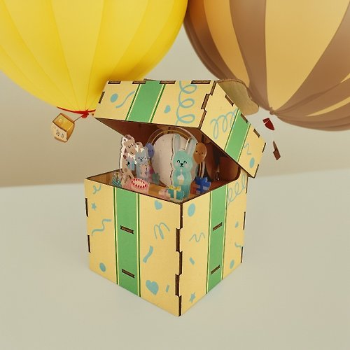 Team Green Jigzle 3D木拼圖 - 禮物音樂盒系列 | 生日禮物