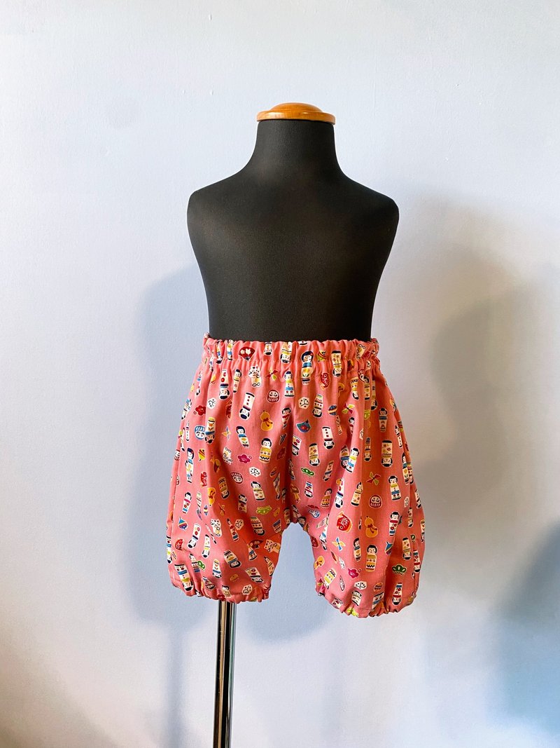 赤ちゃんかぼちゃパンツ Baby pants 70-80cm - 男/女童長褲/短褲 - 棉．麻 粉紅色