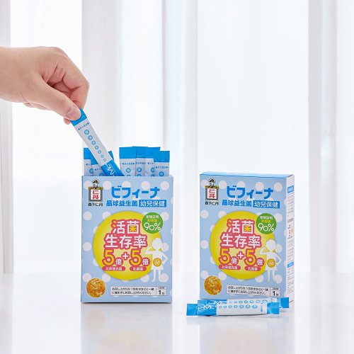 森下仁丹 Jintan 臺灣經銷 日本森下仁丹 5+5晶球益生菌-幼兒保健(14條/盒)